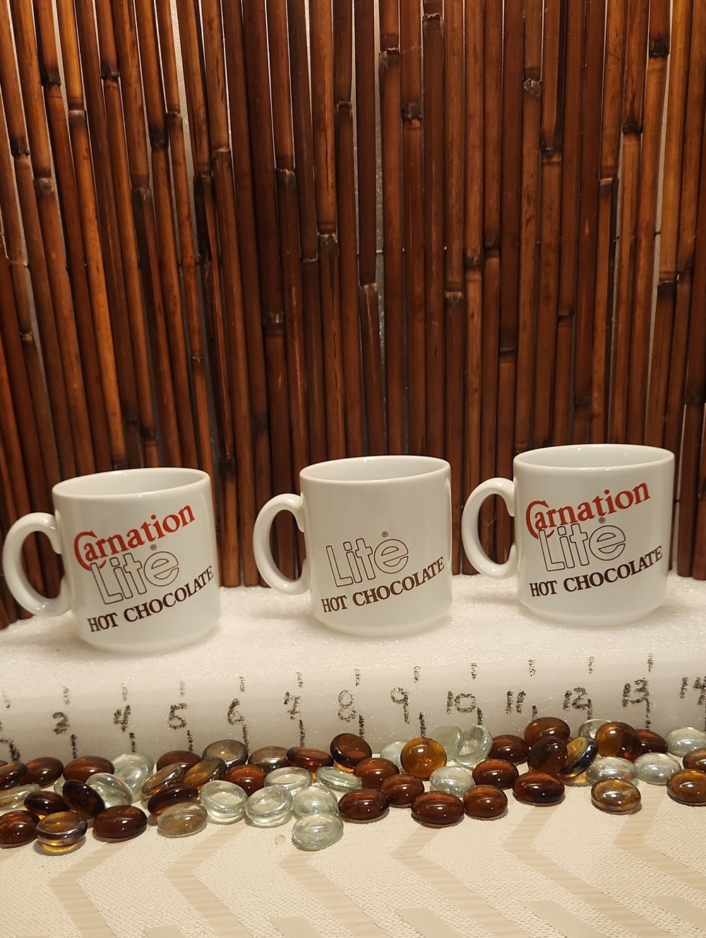 Carnation Lite Hot Chocolate White Ceramic Mug